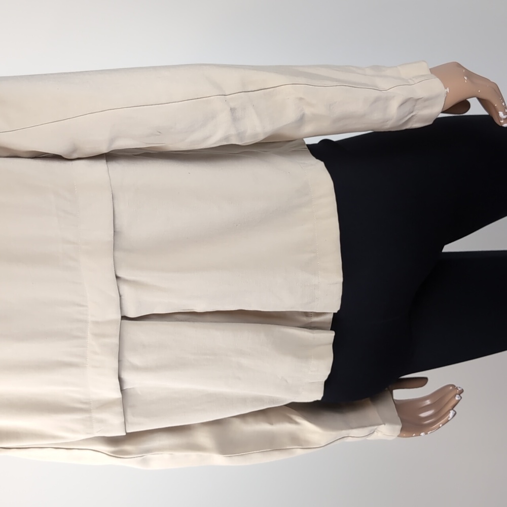 Zara Basic Waterfall Blazer Jacket Moto Draped Kh… - image 6